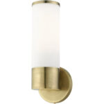 16561-01 1 Light Antique Brass ADA Single Sconce-Lighting LumensWall Sconces