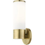 16561-01 1 Light Antique Brass ADA Single Sconce-Lighting LumensWall Sconces