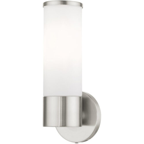 16561-91 1 Light Brushed Nickel ADA Vanity Sconce-Lighting LumensWall Sconces