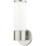 16561-91 1 Light Brushed Nickel ADA Vanity Sconce-Lighting LumensWall Sconces