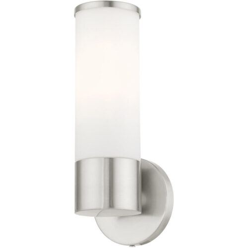 16561-91 1 Light Brushed Nickel ADA Vanity Sconce-Lighting LumensWall Sconces