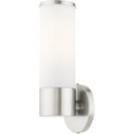 16561-91 1 Light Brushed Nickel ADA Vanity Sconce-Lighting LumensWall Sconces