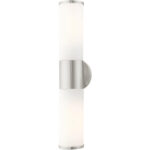 16562-91 2 Light Brushed Nickel ADA Vanity Sconce-Lighting LumensWall Sconces