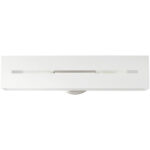 16682-13 2 Light Textured White with Brushed Nickel Finish Accents ADA Vanity Sconce-Lighting LumensWall Sconces