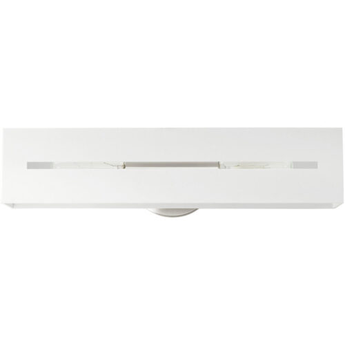 16682-13 2 Light Textured White with Brushed Nickel Finish Accents ADA Vanity Sconce-Lighting LumensWall Sconces