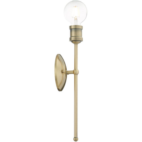 5 inch 1 Light Antique Brass Wall Sconce with Steel base material-Lighting LumensWall Sconces