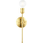 5 inch 1 Light Polished Brass Wall Sconce with Steel base material-Lighting LumensWall Sconces