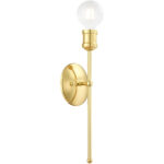 5 inch 1 Light Polished Brass Wall Sconce with Steel base material-Lighting LumensWall Sconces