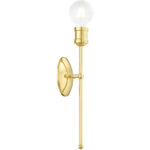 5 inch 1 Light Polished Brass Wall Sconce with Steel base material-Lighting LumensWall Sconces