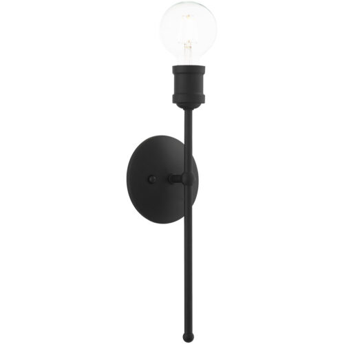 5 inch 1 Light Black Wall Sconce with Steel base material-Lighting LumensWall Sconces