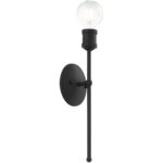 5 inch 1 Light Black Wall Sconce with Steel base material-Lighting LumensWall Sconces