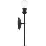 5 inch 1 Light Black Wall Sconce with Steel base material-Lighting LumensWall Sconces