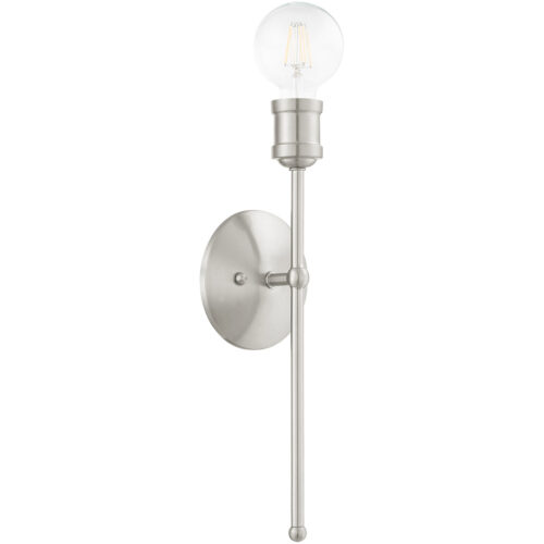 5 inch 1 Light Brushed Nickel Wall Sconce with Steel base material-Lighting LumensWall Sconces