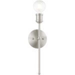 5 inch 1 Light Brushed Nickel Wall Sconce with Steel base material-Lighting LumensWall Sconces