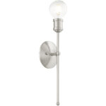 5 inch 1 Light Brushed Nickel Wall Sconce with Steel base material-Lighting LumensWall Sconces