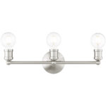 20.25 inch 3 Light Brushed Nickel Bathroom Vanity light fixture with Steel base material-Lighting LumensBath/Vanity