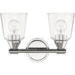 16782-05 2 Light Polished Chrome Vanity Sconce-Lighting LumensWall Sconces