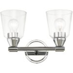 16782-05 2 Light Polished Chrome Vanity Sconce-Lighting LumensWall Sconces