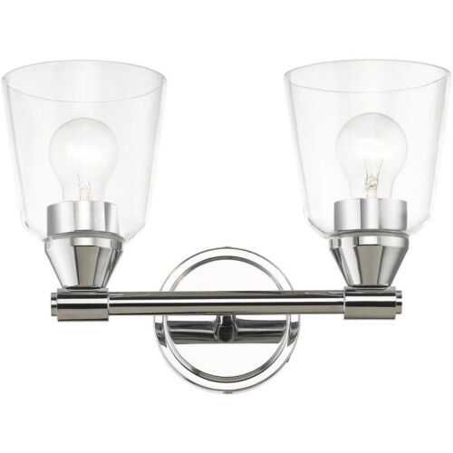 16782-05 2 Light Polished Chrome Vanity Sconce-Lighting LumensWall Sconces