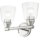 16782-05 2 Light Polished Chrome Vanity Sconce-Lighting LumensWall Sconces