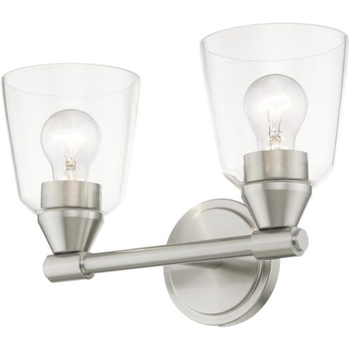 16782-91 2 Light Brushed Nickel Vanity Sconce-Lighting LumensWall Sconces