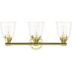 16783-02 3 Light Polished Brass Vanity Sconce-Lighting LumensWall Sconces