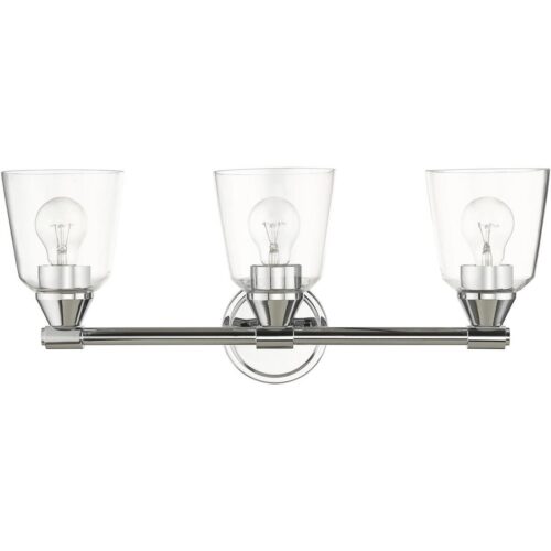 16783-05 3 Light Polished Chrome Vanity Sconce-Lighting LumensWall Sconces