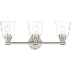 16783-91 3 Light Brushed Nickel Vanity Sconce-Lighting LumensWall Sconces