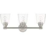 16783-91 3 Light Brushed Nickel Vanity Sconce-Lighting LumensWall Sconces