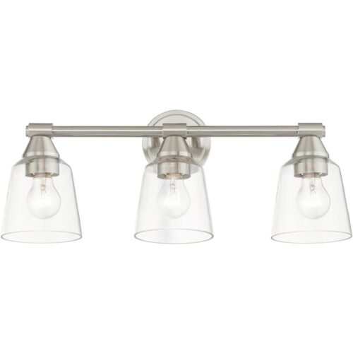 16783-91 3 Light Brushed Nickel Vanity Sconce-Lighting LumensWall Sconces