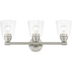 16783-91 3 Light Brushed Nickel Vanity Sconce-Lighting LumensWall Sconces