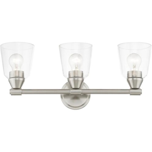 16783-91 3 Light Brushed Nickel Vanity Sconce-Lighting LumensWall Sconces