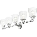 16785-05 5 Light Polished Chrome Large Vanity Sconce-Lighting LumensWall Sconces