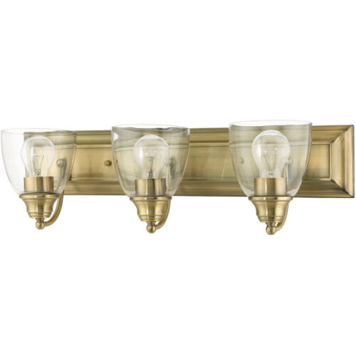 17073-01 3 Light Antique Brass Vanity Sconce-Lighting LumensWall Sconces