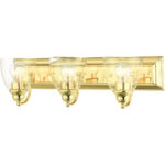 17073-02 3 Light Polished Brass Vanity Sconce-Lighting LumensWall Sconces