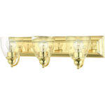 17073-02 3 Light Polished Brass Vanity Sconce-Lighting LumensWall Sconces