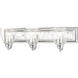 17073-05 3 Light Polished Chrome Vanity Sconce-Lighting LumensWall Sconces