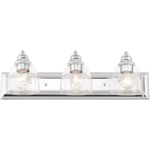 17073-05 3 Light Polished Chrome Vanity Sconce-Lighting LumensWall Sconces