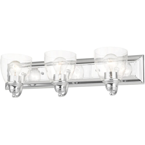 17073-05 3 Light Polished Chrome Vanity Sconce-Lighting LumensWall Sconces