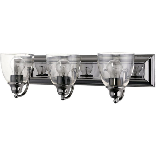 17073-46 3 Light Black Chrome Vanity Sconce-Lighting LumensWall Sconces