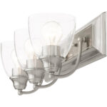 17073-91 3 Light Brushed Nickel Vanity Sconce-Lighting LumensWall Sconces