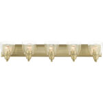 17075-01 5 Light Antique Brass Vanity Sconce-Lighting LumensWall Sconces