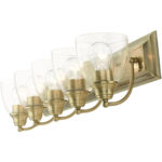 17075-01 5 Light Antique Brass Vanity Sconce-Lighting LumensWall Sconces