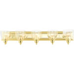 17075-02 5 Light Polished Brass Vanity Sconce-Lighting LumensWall Sconces