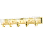 17075-02 5 Light Polished Brass Vanity Sconce-Lighting LumensWall Sconces