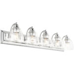 17075-05 5 Light Polished Chrome Vanity Sconce-Lighting LumensWall Sconces