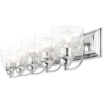 17075-05 5 Light Polished Chrome Vanity Sconce-Lighting LumensWall Sconces