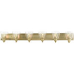 17076-01 6 Light Antique Brass Vanity Sconce-Lighting LumensWall Sconces