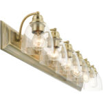 17076-01 6 Light Antique Brass Vanity Sconce-Lighting LumensWall Sconces