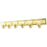 17076-02 6 Light Polished Brass Vanity Sconce-Lighting LumensWall Sconces